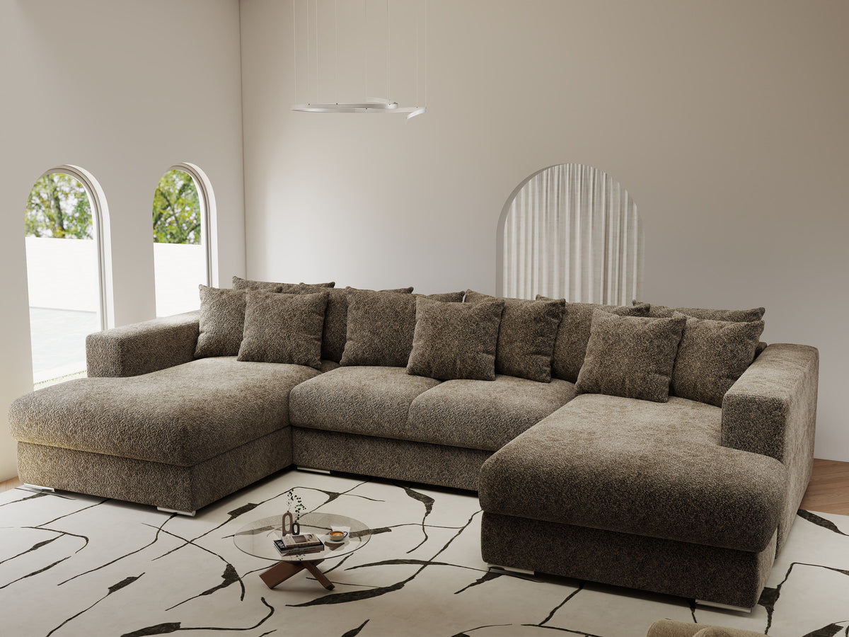 Colțar extensibil dumonde Gloria U Arena Antelope 340x167 cm — imagine 1