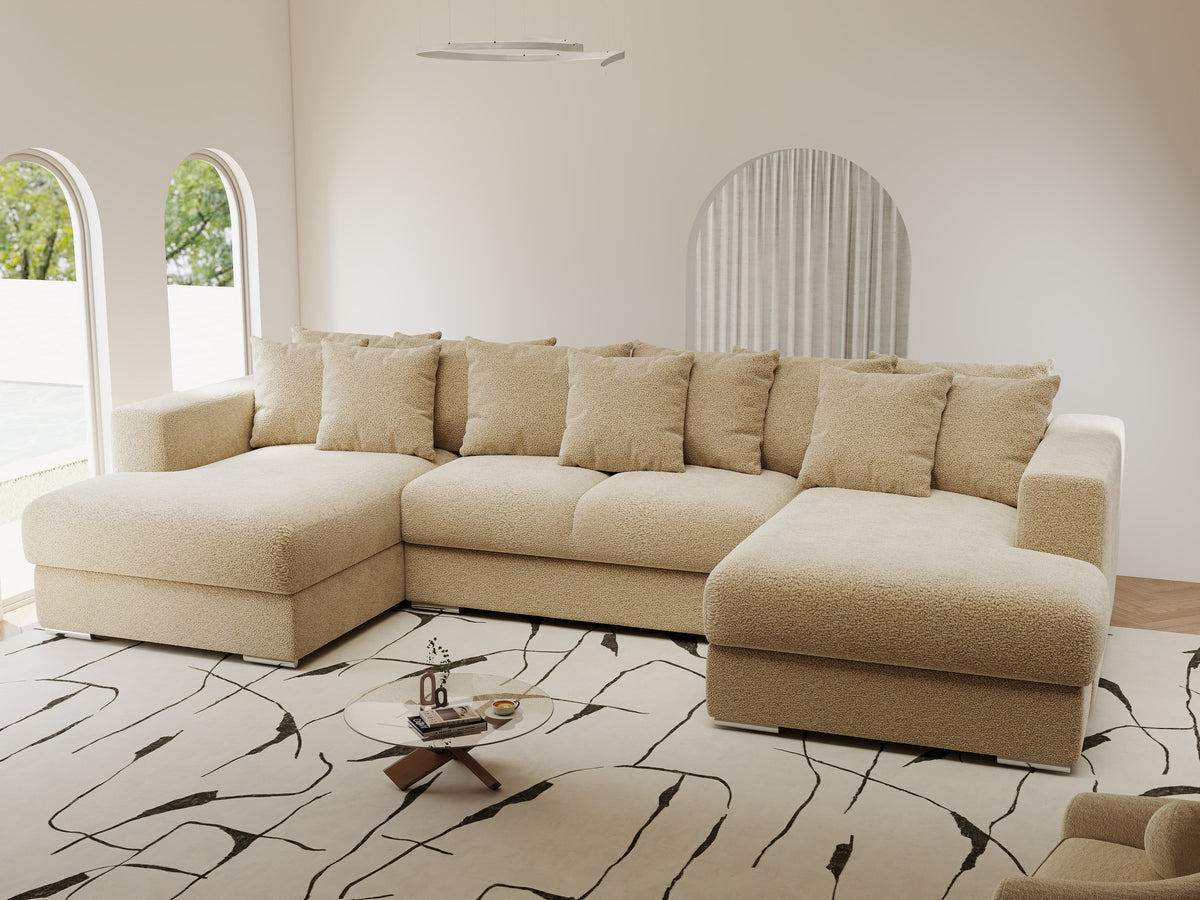 Colțar extensibil dumonde Gloria U Quelle Antelope 340x167 cm — imagine 1