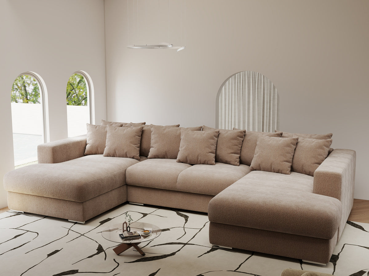 Colțar extensibil dumonde Gloria U Vibe Maro 340x167 cm — imagine 1
