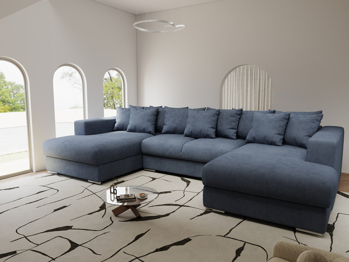 Colțar extensibil dumonde Gloria U Enjoy Antracit 340x167 cm — imagine 2
