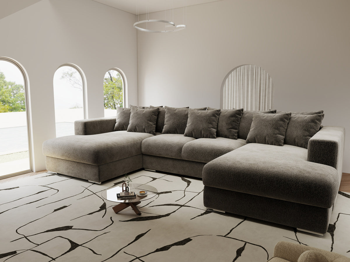 Colțar extensibil dumonde Gloria U Vibe Capucino 340x167 cm — imagine 2