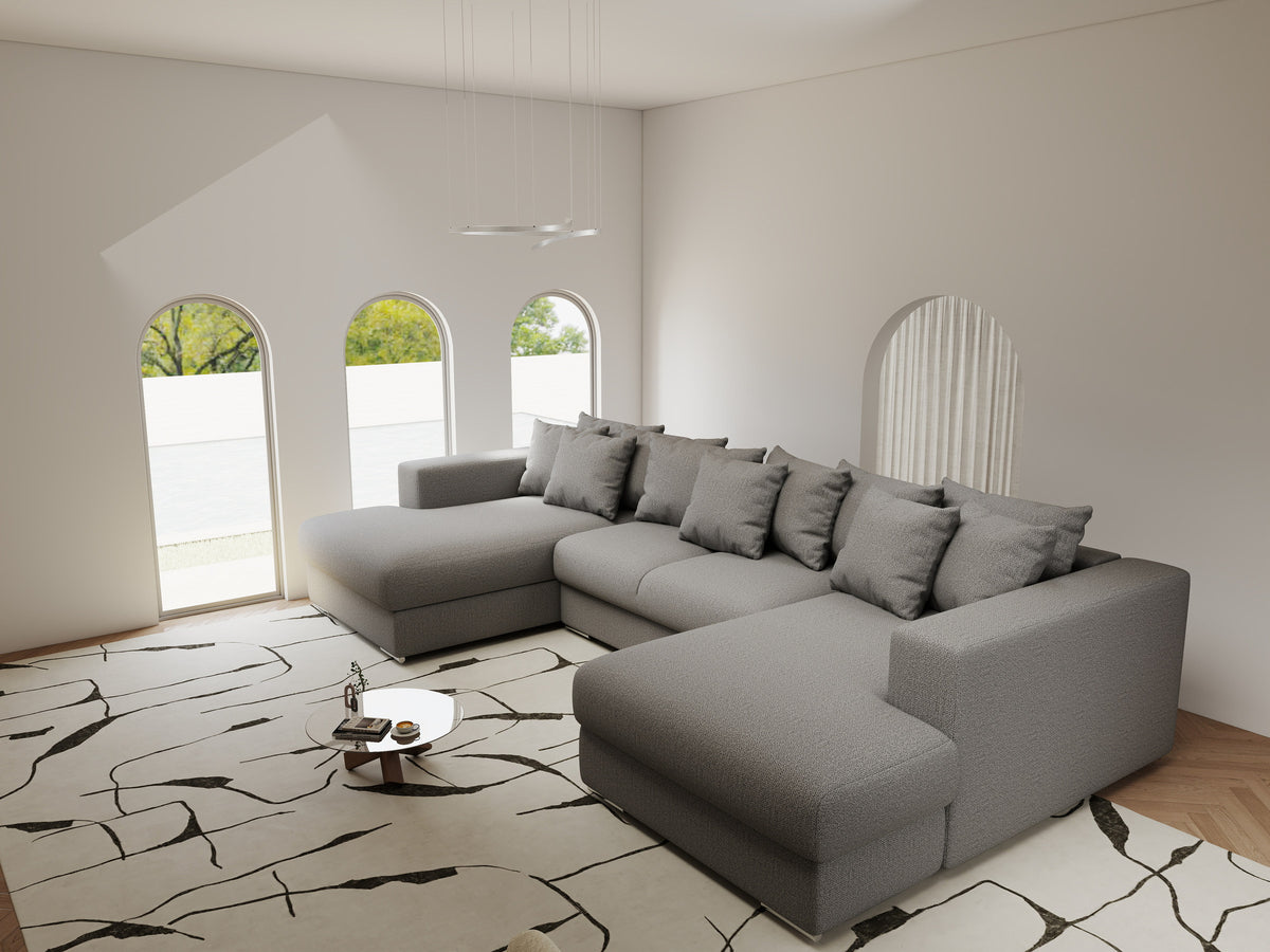 Colțar extensibil dumonde Gloria U Enjoy Gri 340x167 cm — imagine 3
