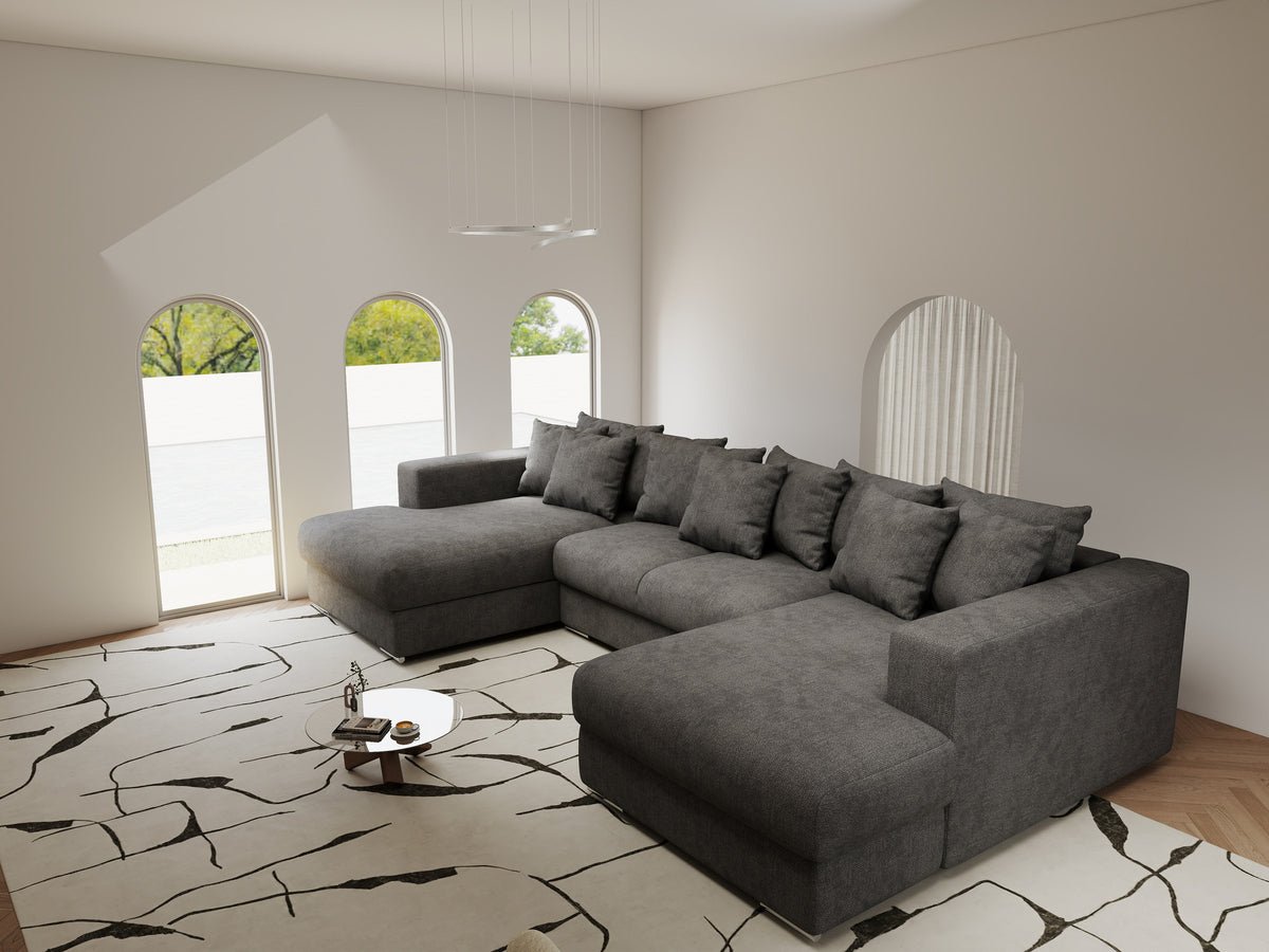 Colțar extensibil dumonde Gloria U Enjoy Kaki 340x167 cm — imagine 3