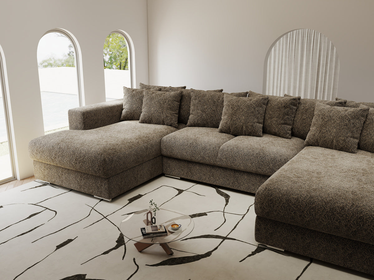 Colțar extensibil dumonde Gloria U Arena Antelope 340x167 cm — imagine 4