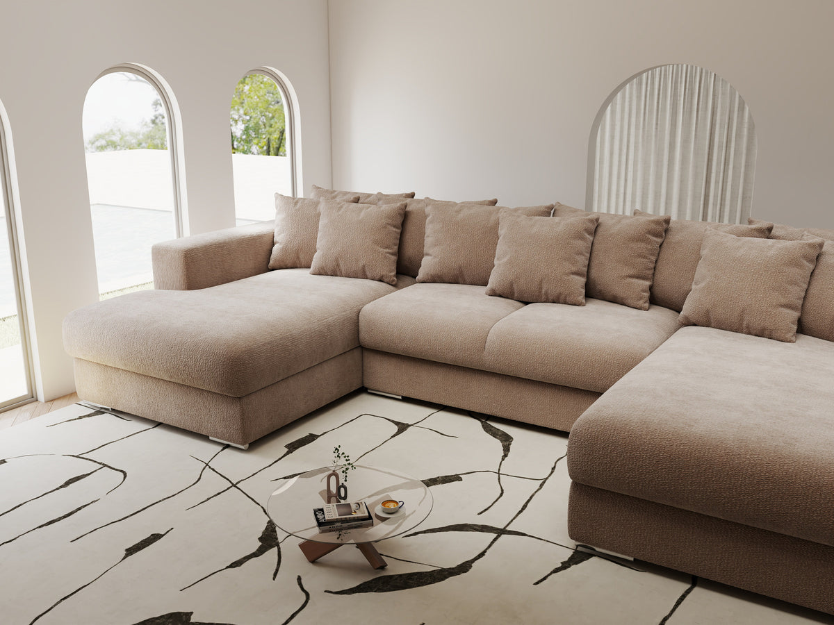 Colțar extensibil dumonde Gloria U Vibe Maro 340x167 cm — imagine 4