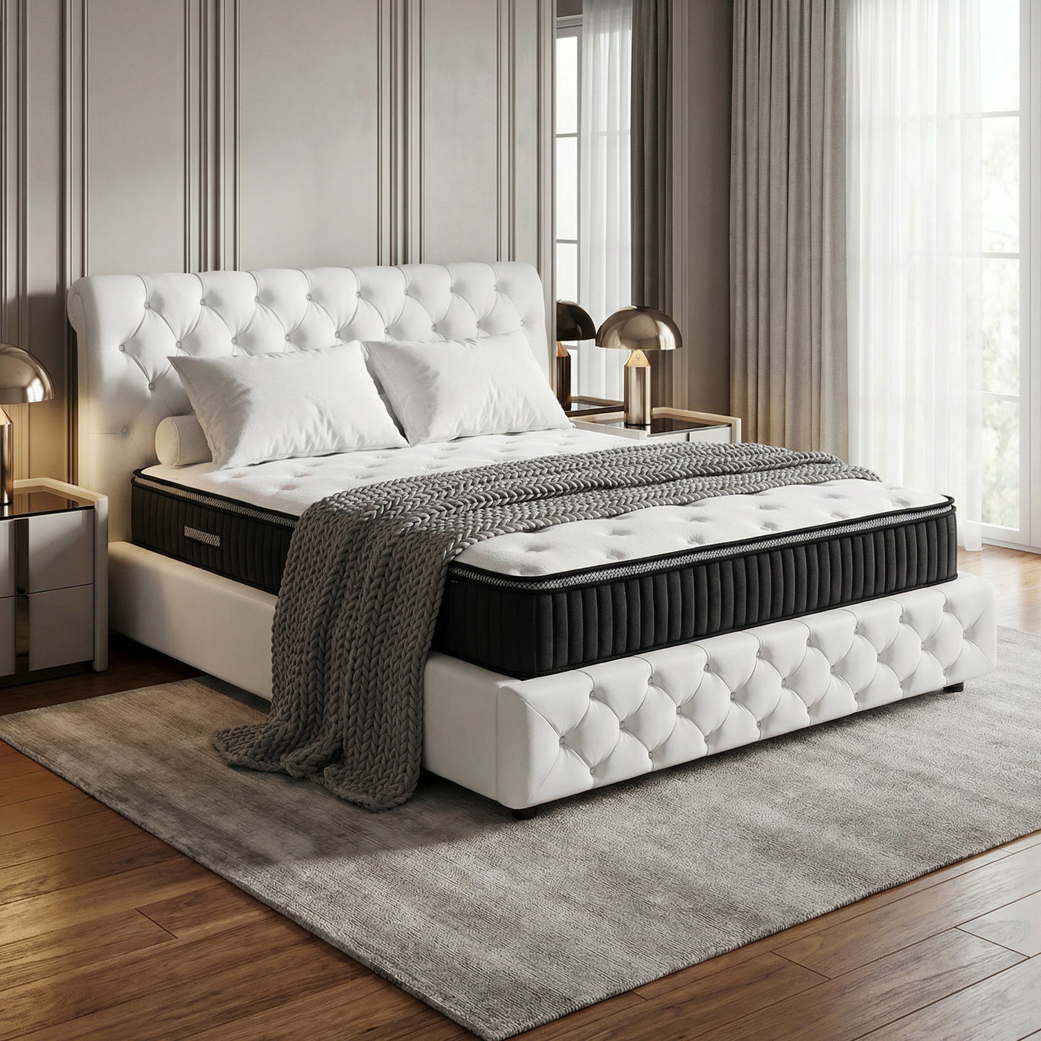 Saltea dumonde Altessa Comfort Pocket 180x200 cm, arcuri individuale, spuma cu memorie, superortopedica, grosime 25 cm