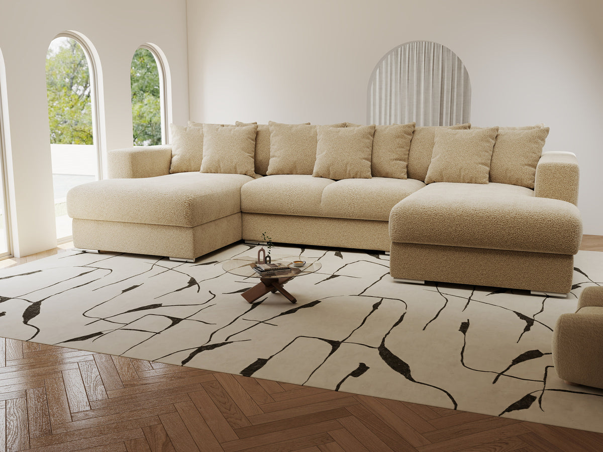Colțar extensibil dumonde Gloria U Quelle Antelope 340x167 cm — imagine 5
