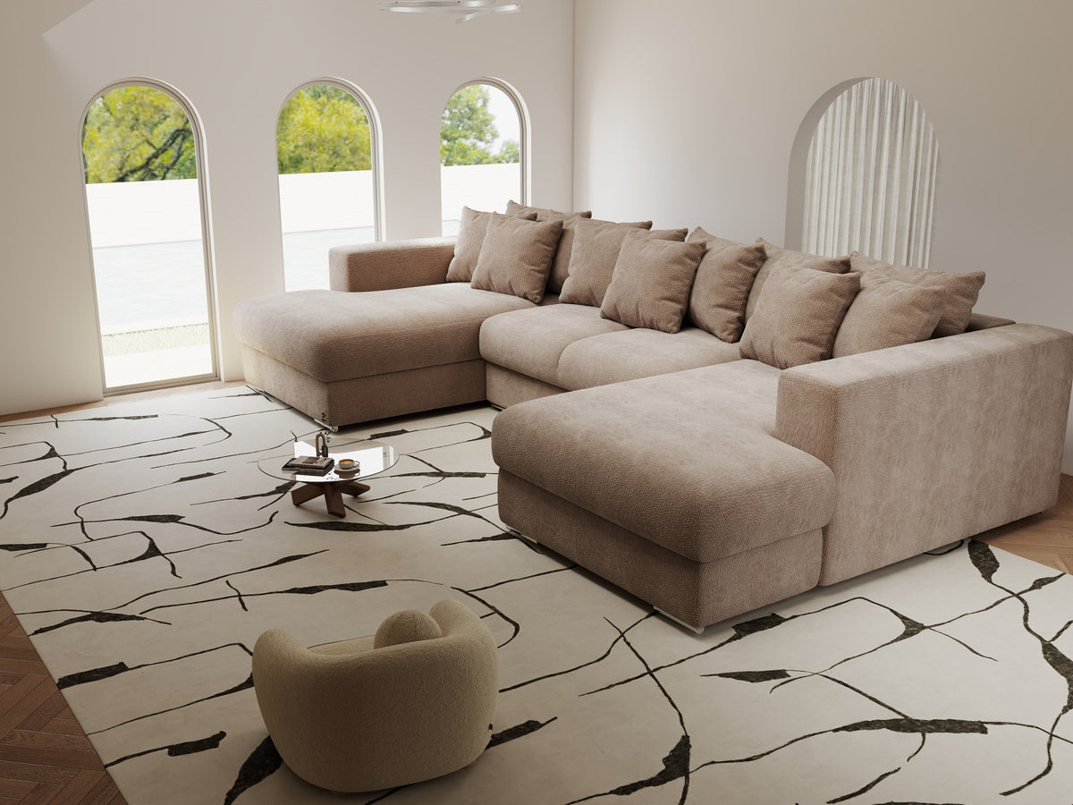 Colțar extensibil dumonde Gloria U Vibe Maro 340x167 cm — imagine 5