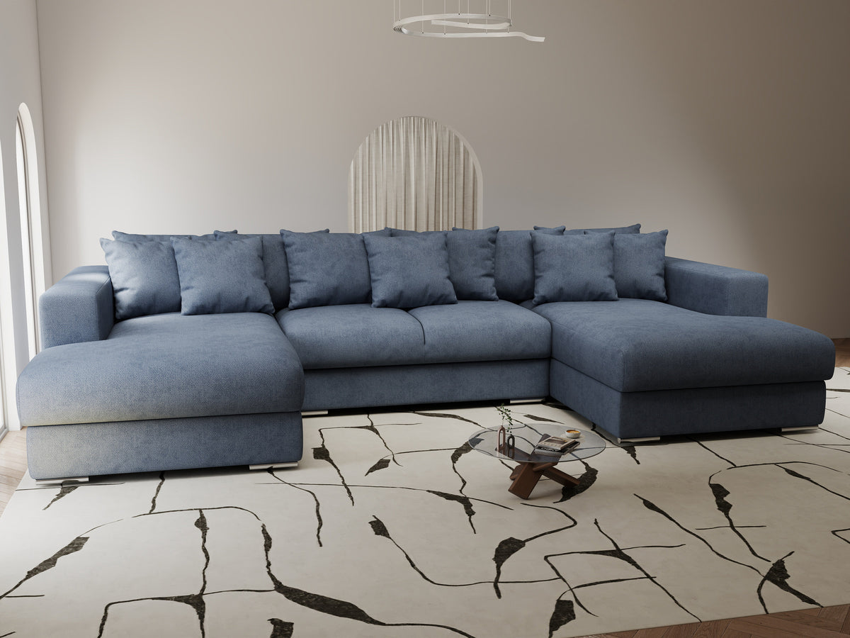 Colțar extensibil dumonde Gloria U Enjoy Antracit 340x167 cm — imagine 6