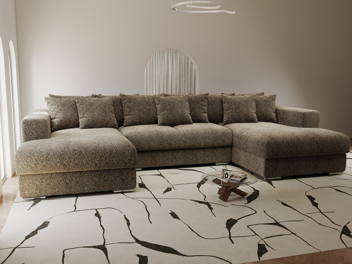 Colțar extensibil dumonde Gloria U Arena Antelope 340x167 cm — imagine 7