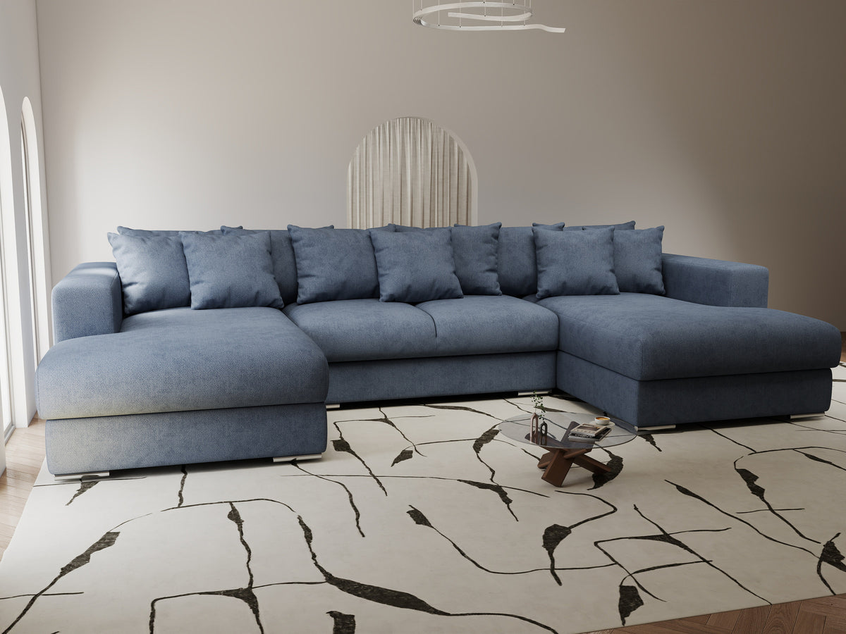Colțar extensibil dumonde Gloria U Enjoy Antracit 340x167 cm — imagine 7