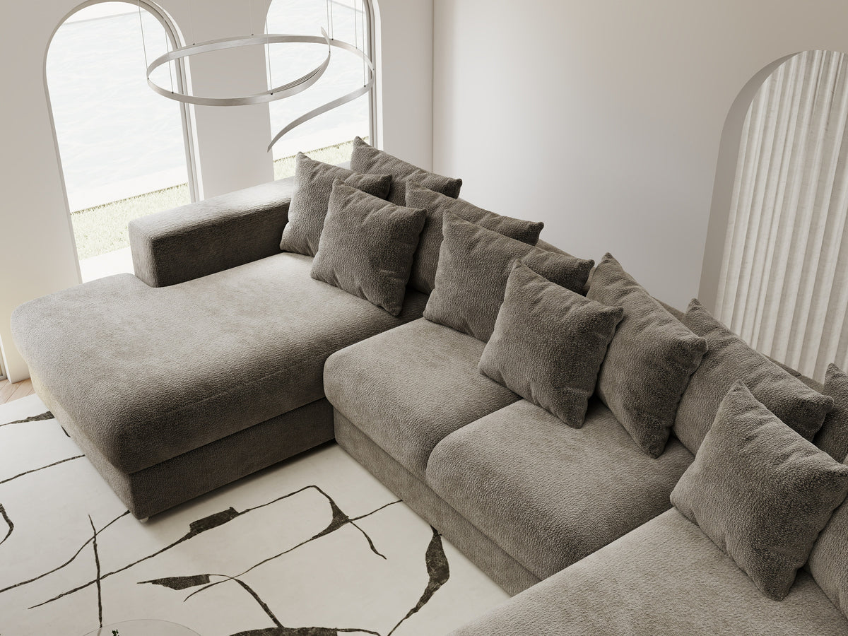 Colțar extensibil dumonde Gloria U Vibe Capucino 340x167 cm — imagine 8