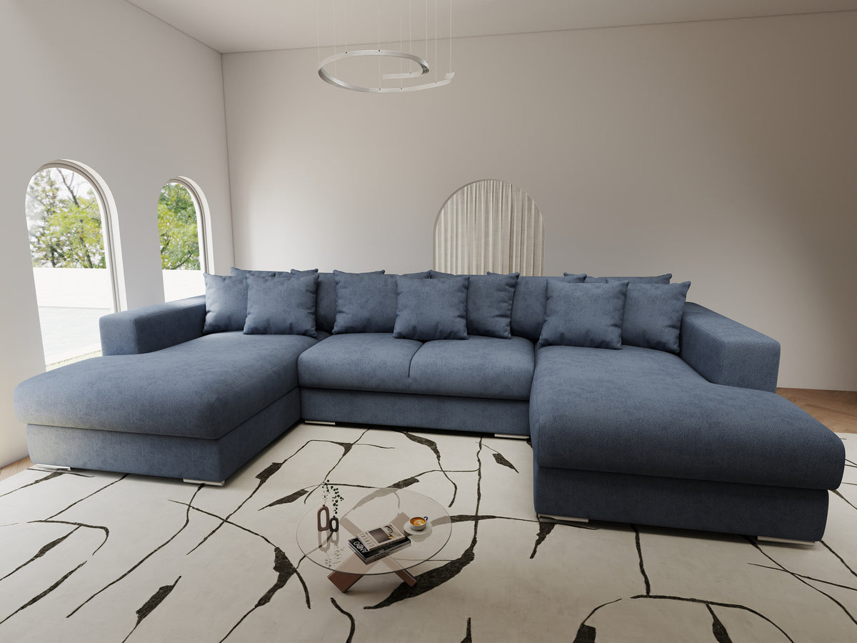 Colțar extensibil dumonde Gloria U Enjoy Antracit 340x167 cm — imagine 9