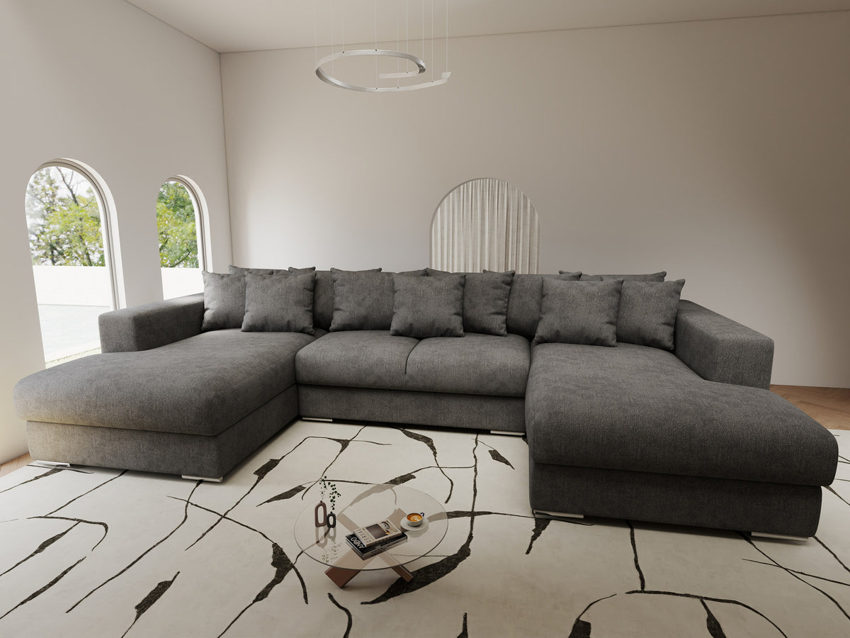 Colțar extensibil dumonde Gloria U Enjoy Kaki 340x167 cm — imagine 9
