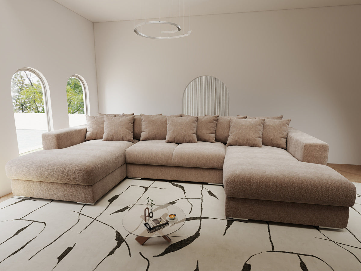 Colțar extensibil dumonde Gloria U Vibe Maro 340x167 cm — imagine 9