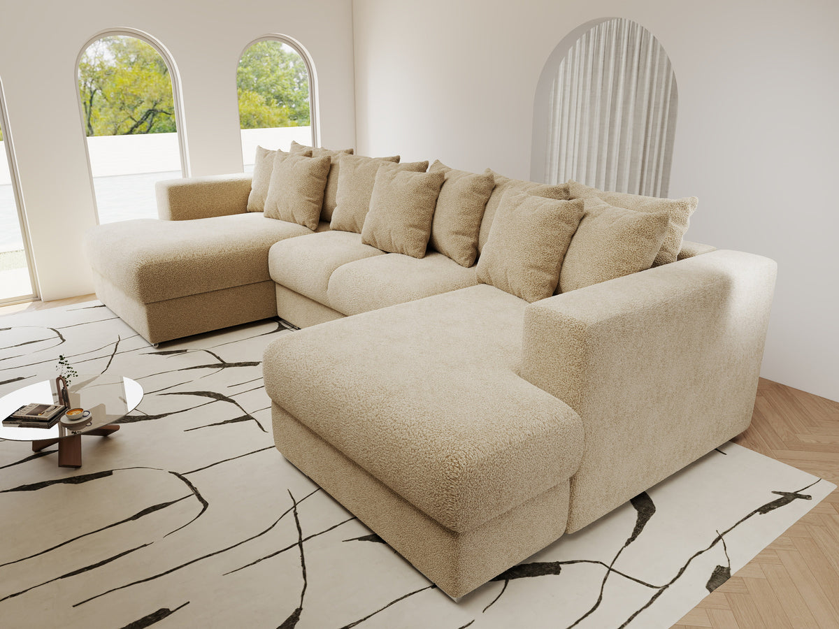 Colțar extensibil dumonde Gloria U Quelle Antelope 340x167 cm — imagine 10