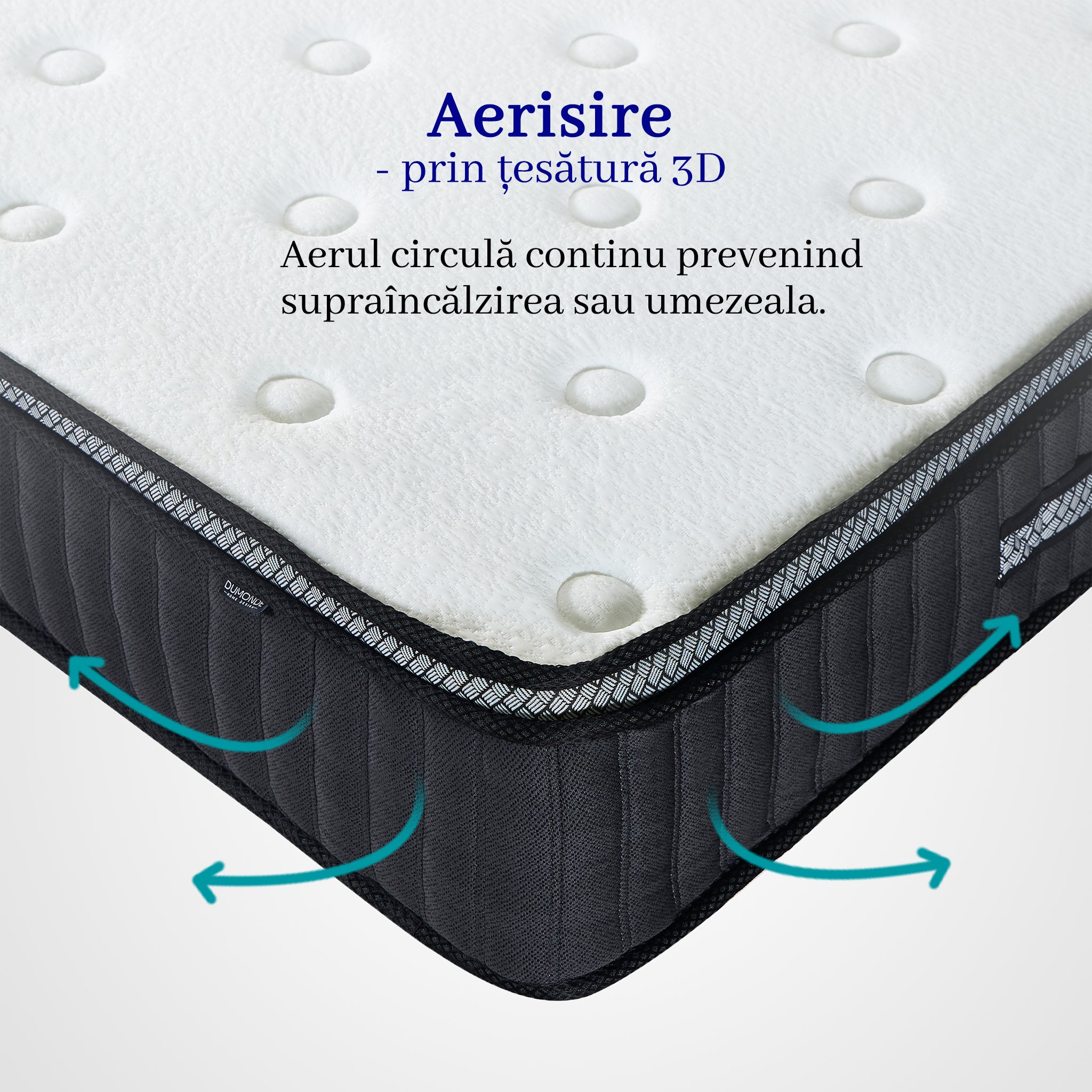 Saltea dumonde Altessa Comfort Pocket 180x200 cm, arcuri individuale, spuma cu memorie, superortopedica, grosime 25 cm