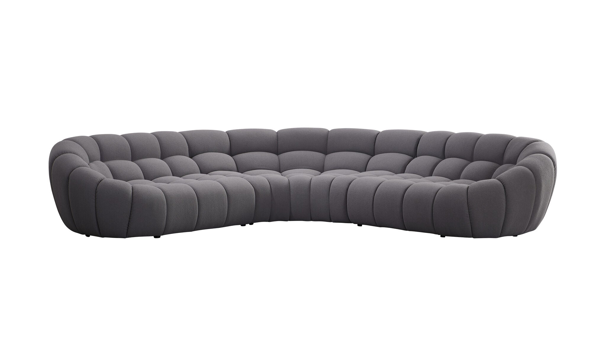 Canapea semirotunda dumonde cu șezut confortabil din spumă HR Bubble 375x120 cm