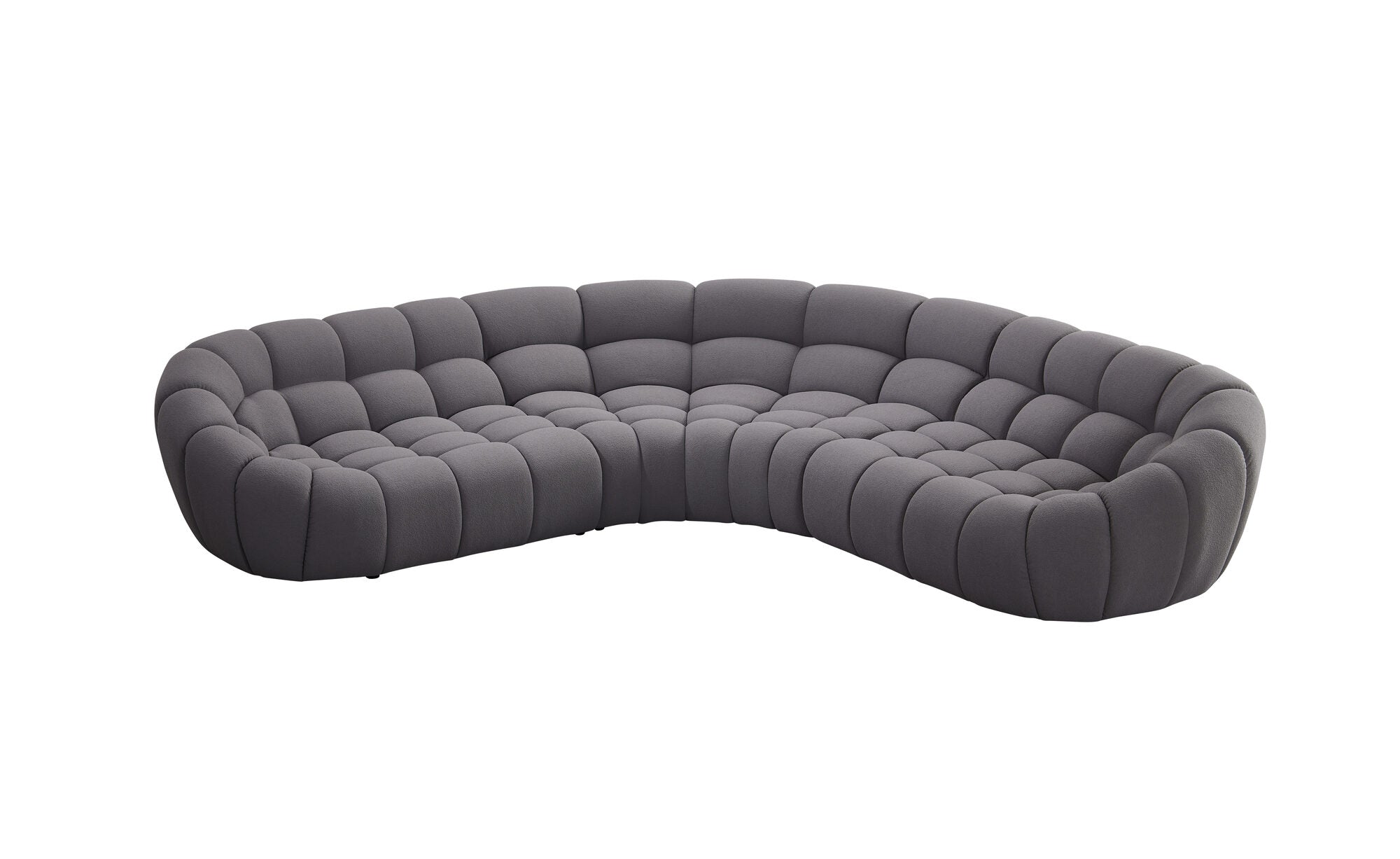 Canapea semirotunda dumonde cu șezut confortabil din spumă HR Bubble 375x120 cm