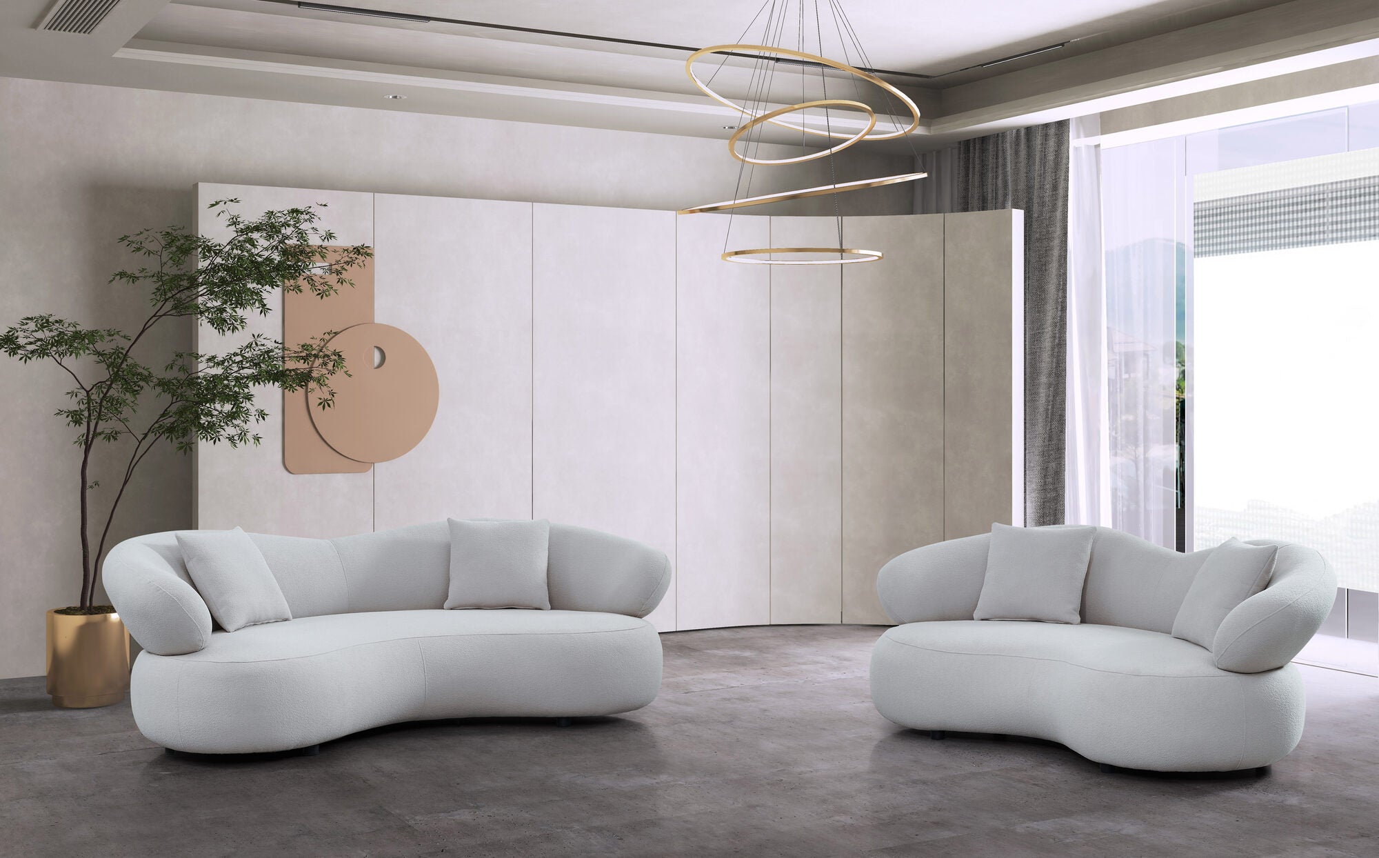 Set 3+2+1 dumonde cu șezut confortabil din spumă HR Mayfair