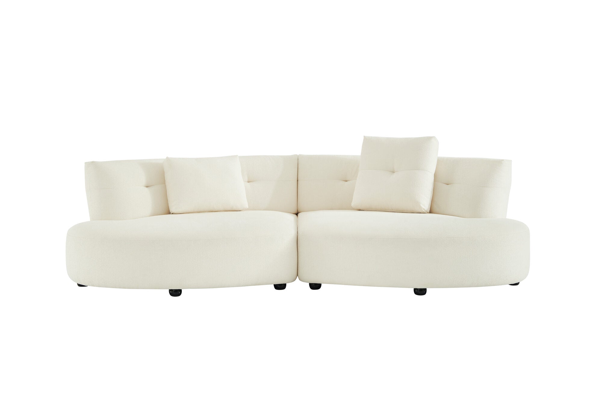 Canapea semirotunda dumonde cu șezut confortabil din spumă HR Vineto 280x140 cm