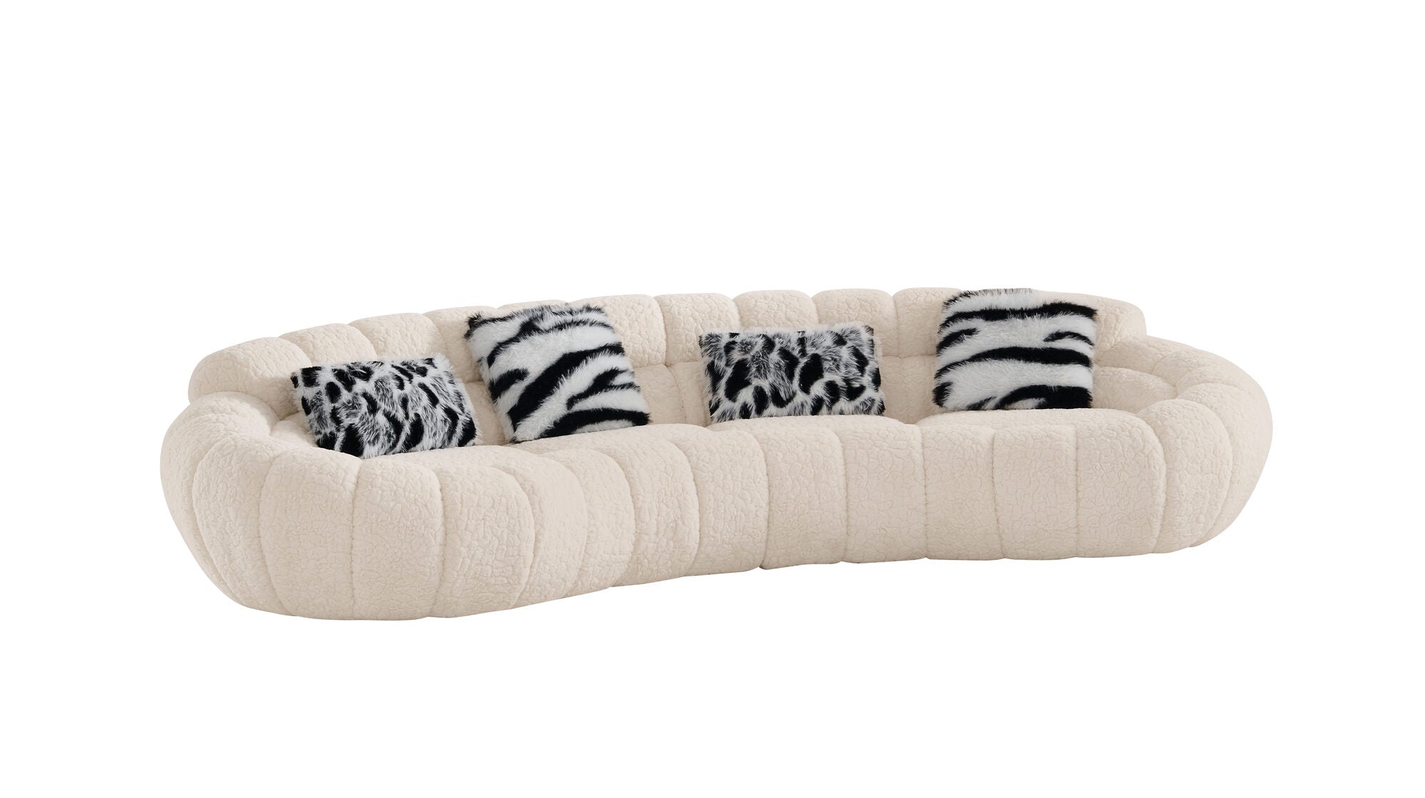 Canapea semirotunda dumonde cu șezut confortabil din spumă HR Layan 338x148 cm