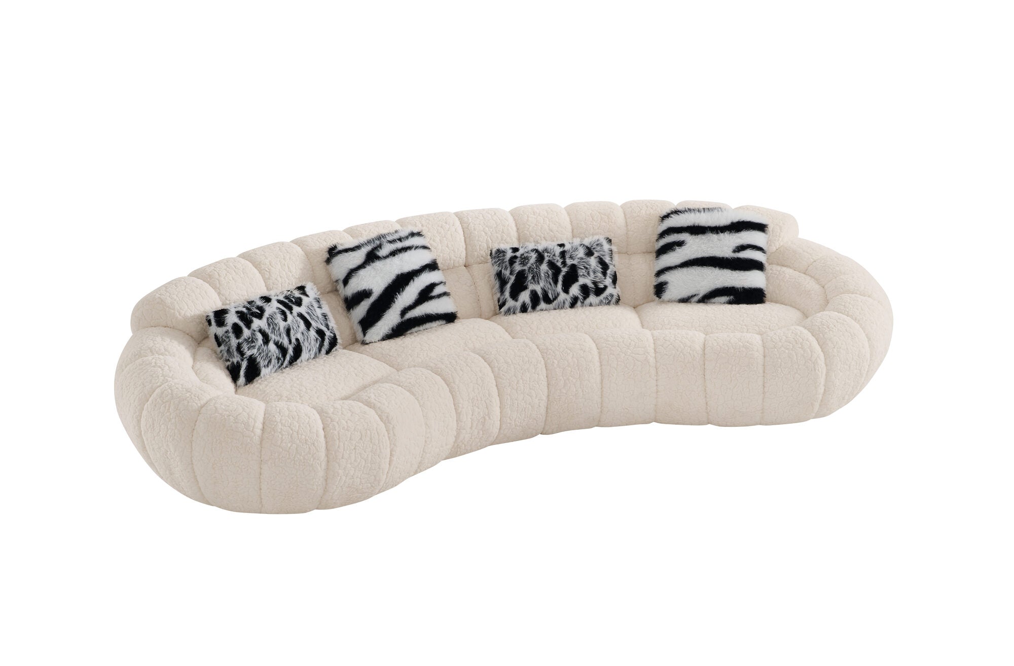 Canapea semirotunda dumonde cu șezut confortabil din spumă HR Layan 338x148 cm