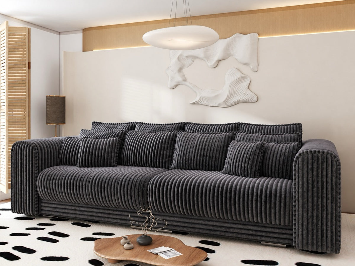 Canapea extensibilă dumonde cu ladă de depozitare Monaco XXL Tilia Grafit 290x120 cm