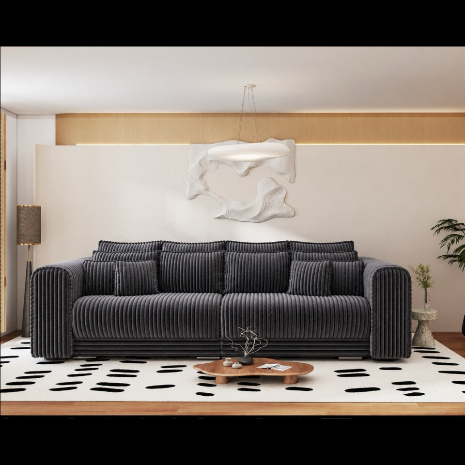 Canapea extensibilă dumonde cu ladă de depozitare Monaco XXL Tilia Grafit 290x120 cm