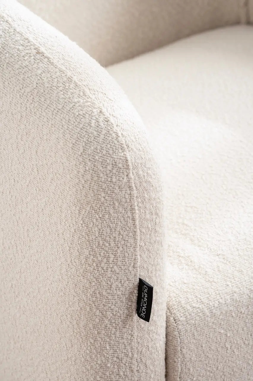 Fotoliu dumonde tapitat Bej modern Alonso 70x74cm ULK