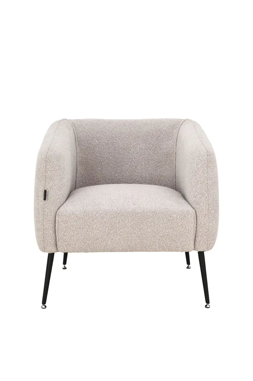 Fotoliu dumonde tapitat Gri modern Alonso 70x74cm ULK