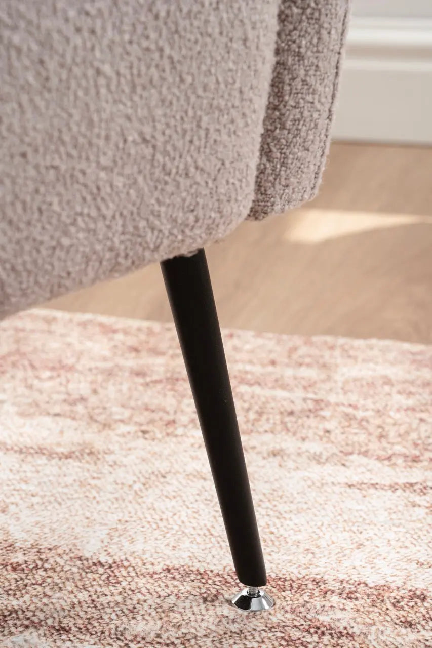 Fotoliu dumonde tapitat Gri modern Alonso 70x74cm ULK