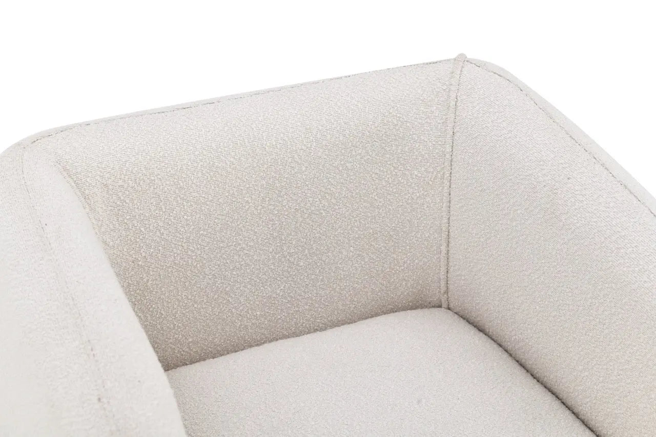 Fotoliu dumonde tapitat Bej modern Alonso 70x74cm ULK