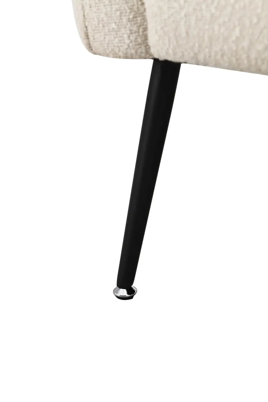 Fotoliu dumonde tapitat Bej modern Alonso 70x74cm ULK