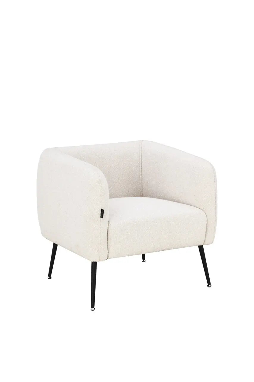 Fotoliu dumonde tapitat Bej modern Alonso 70x74cm ULK