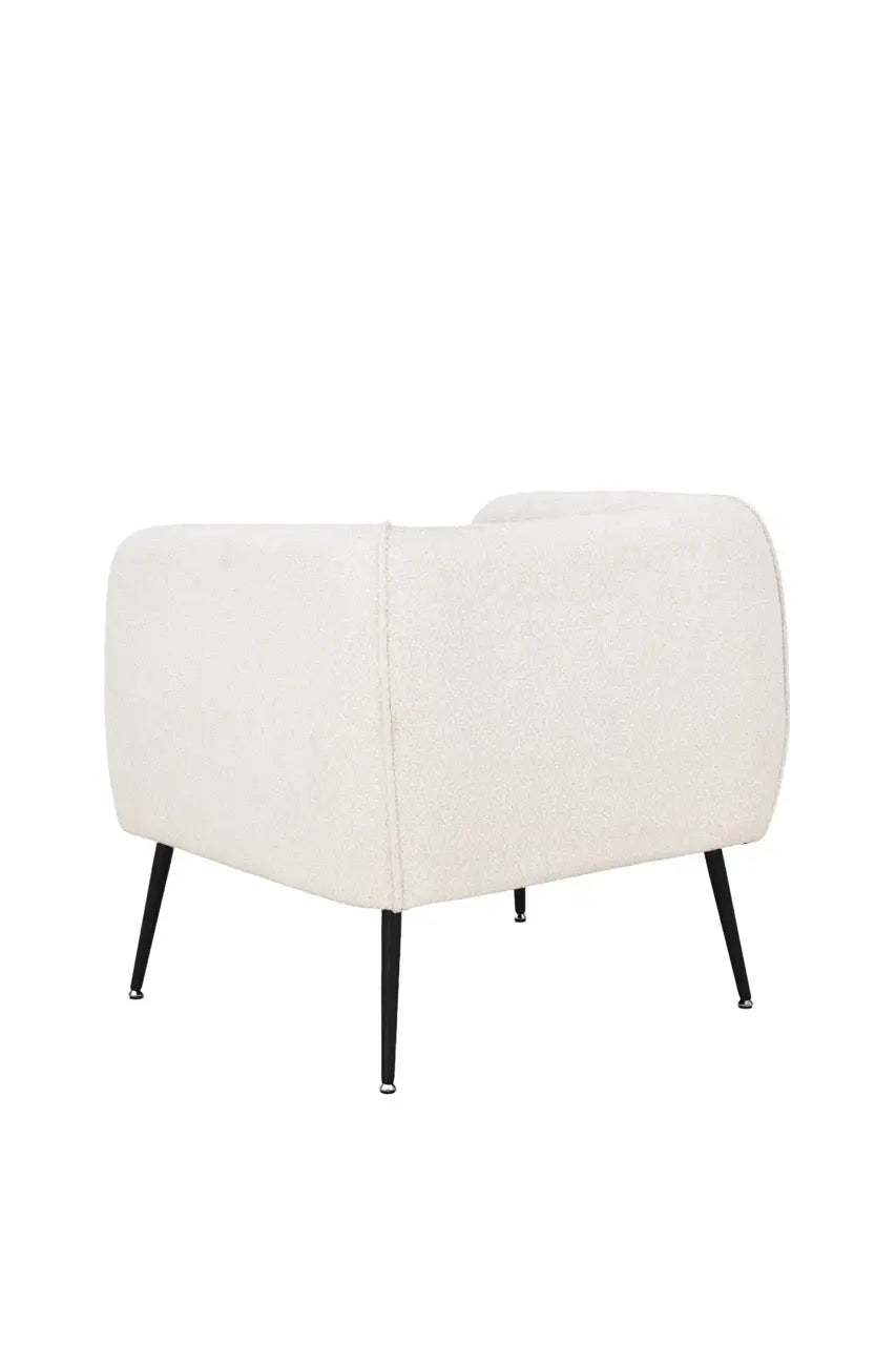 Fotoliu dumonde tapitat Bej modern Alonso 70x74cm ULK