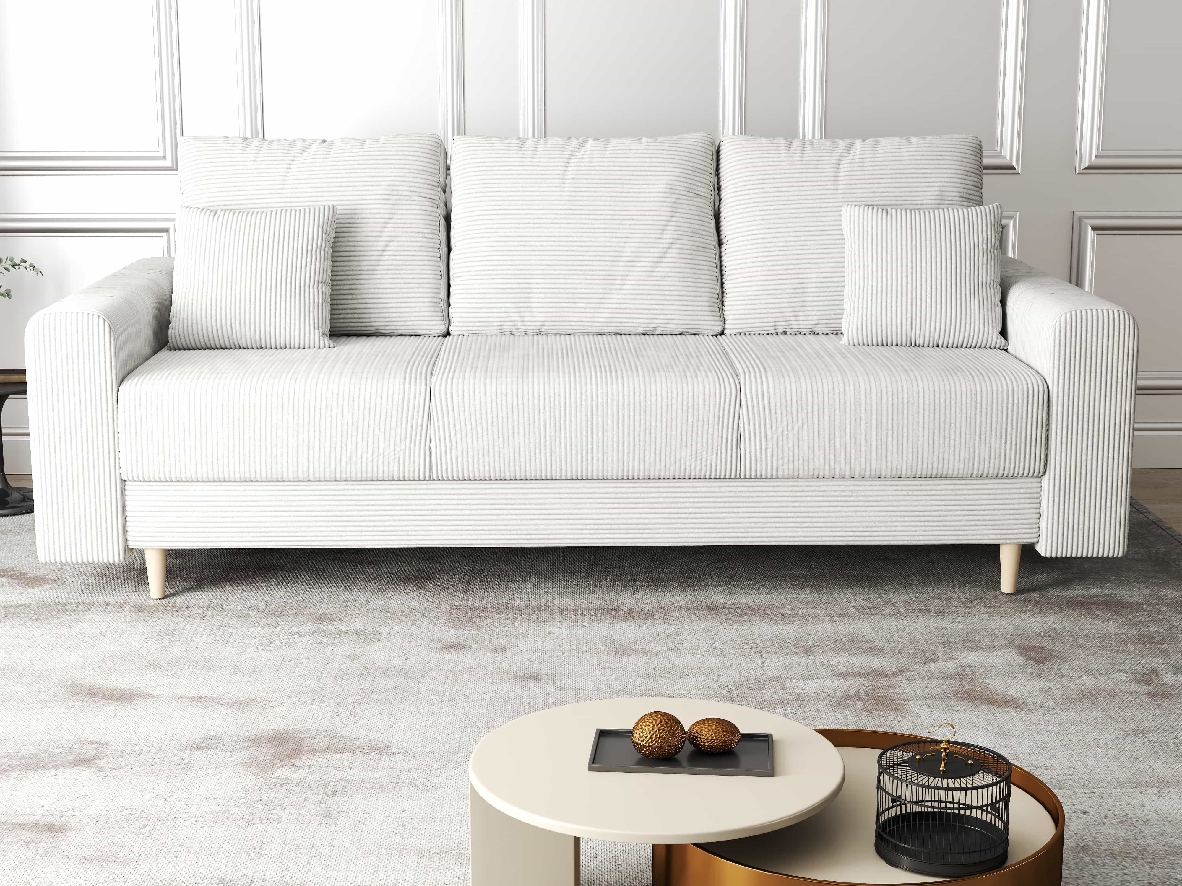 Canapea extensibilă dumonde cu ladă de depozitare si sezut confortabil din spuma HR, Kronos Zoom Gri 210x100 cm fabrica