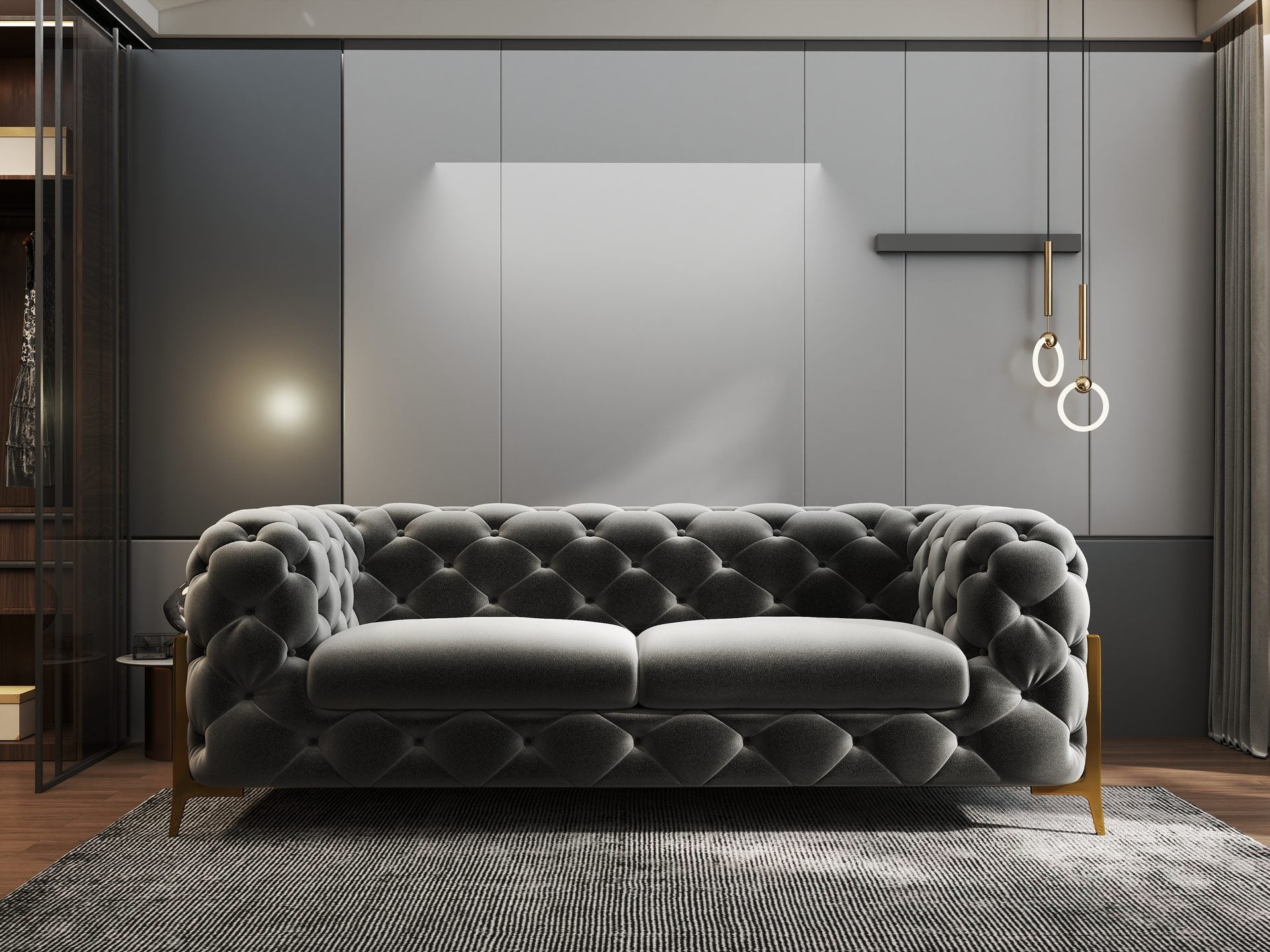 Canapea Dumonde Chelsea Bis SOFA 2.5 OS., ROYAL 27 -gri (ROP A109)