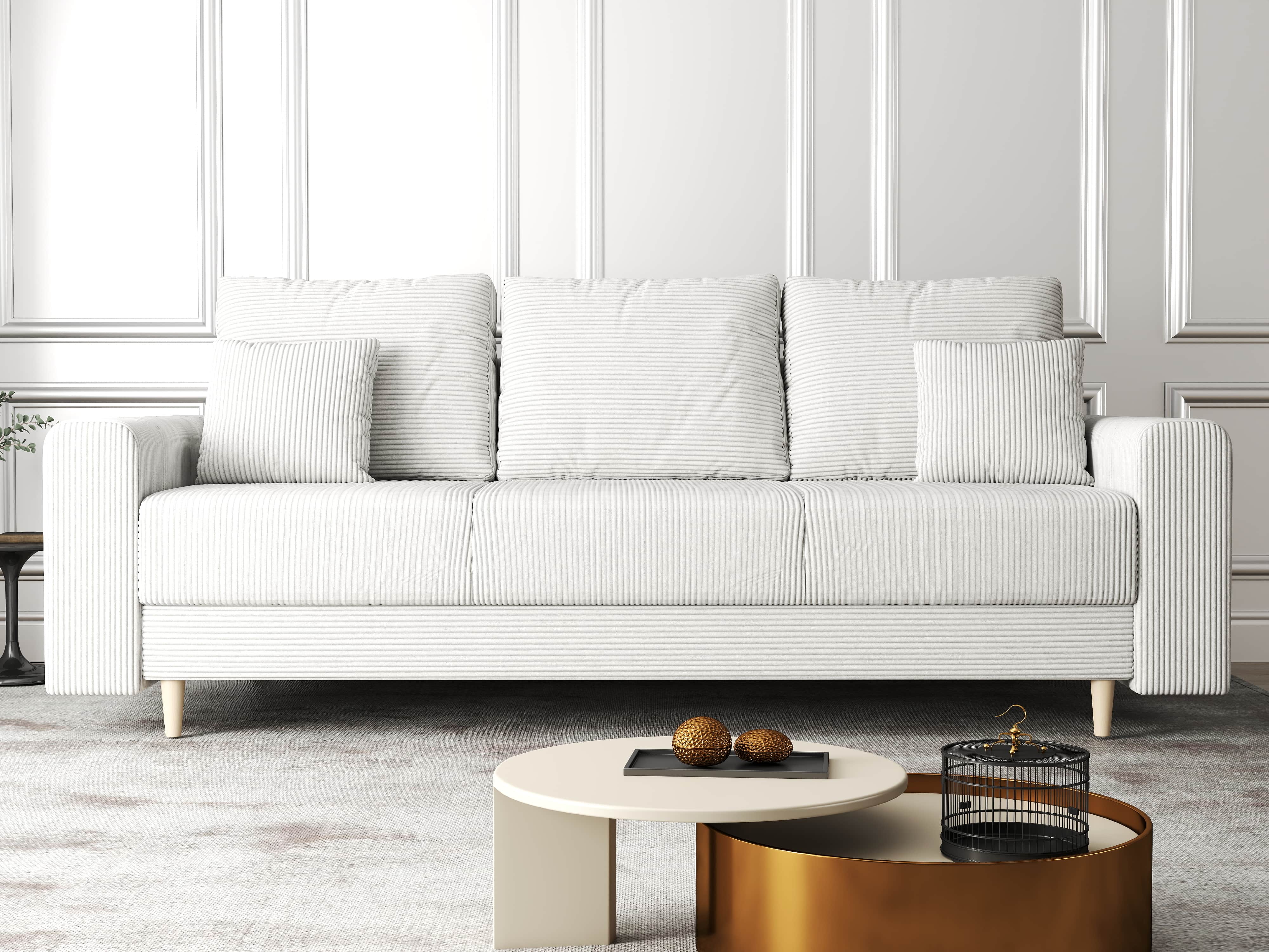 Canapea extensibilă dumonde cu ladă de depozitare si sezut confortabil din spuma HR, Kronos Zoom Gri 210x100 cm fabrica