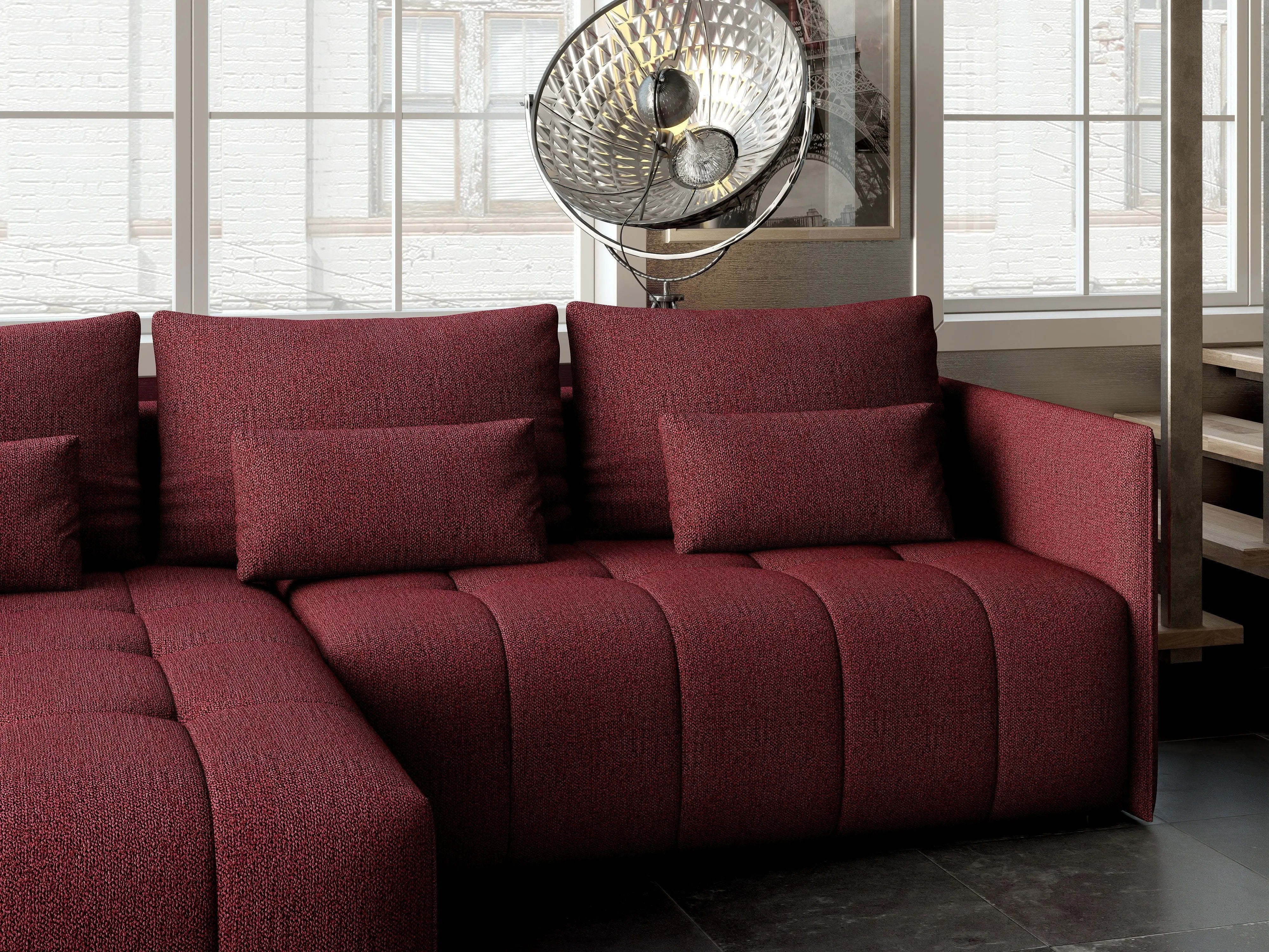 Colțar extensibil dumonde cu ladă de depozitare si sezut confortabil din spuma HR, Malta Enjoy Winery 235x185 cm Fabrica