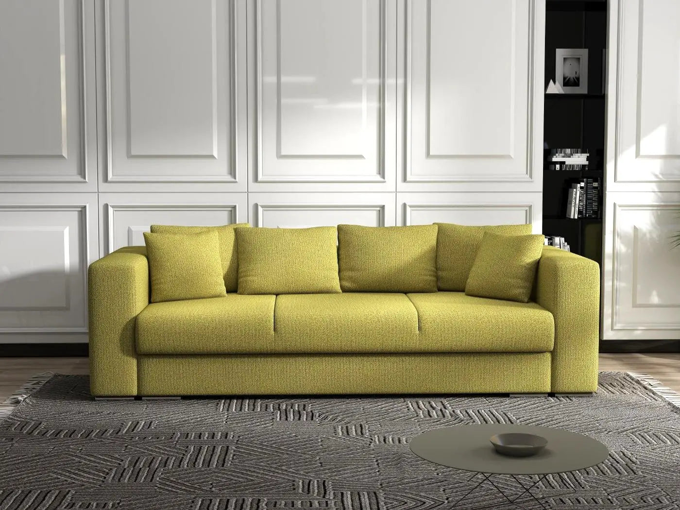 Canapea extensibilă dumonde cu ladă de depozitare si sezut confortabil din spuma HR, Gloria Petrol Green 240x100 cm Fabrica