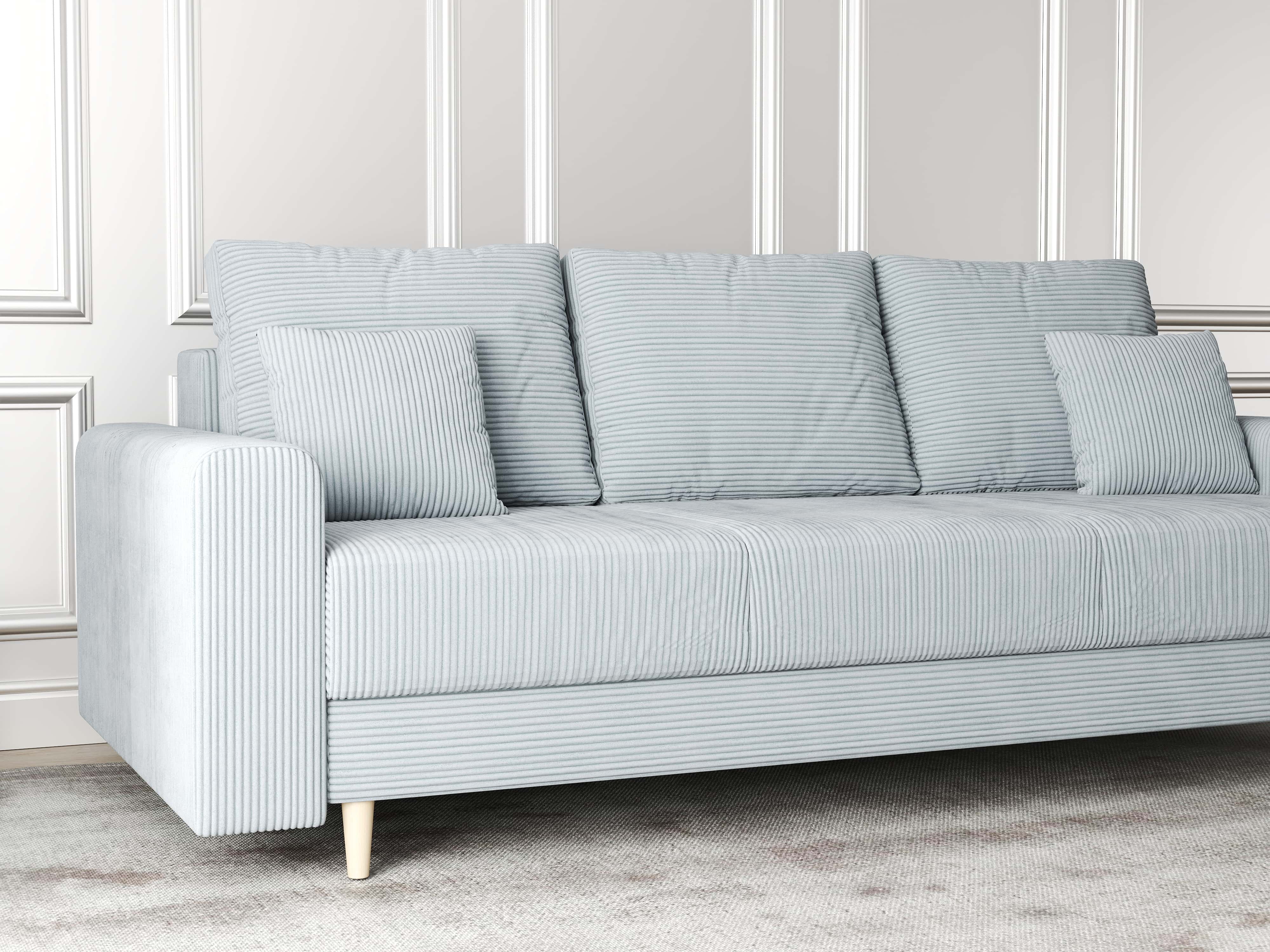 Canapea extensibilă dumonde cu ladă de depozitare si sezut confortabil din spuma HR, Kronos Zoom Gri 210x100 cm fabrica