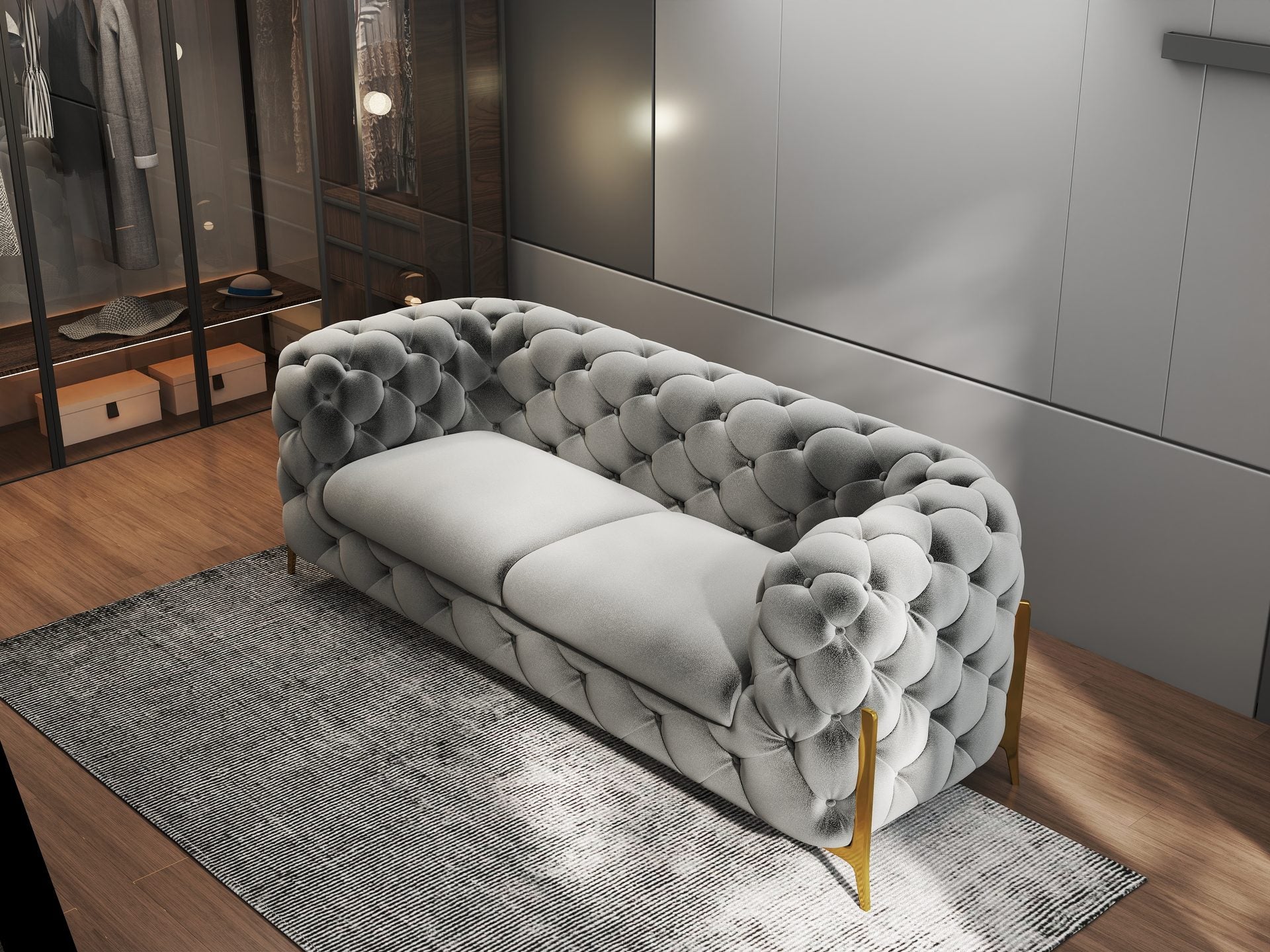 Canapea Dumonde Chelsea Bis SOFA 2.5 OS., ROYAL 27 -gri (ROP A109)