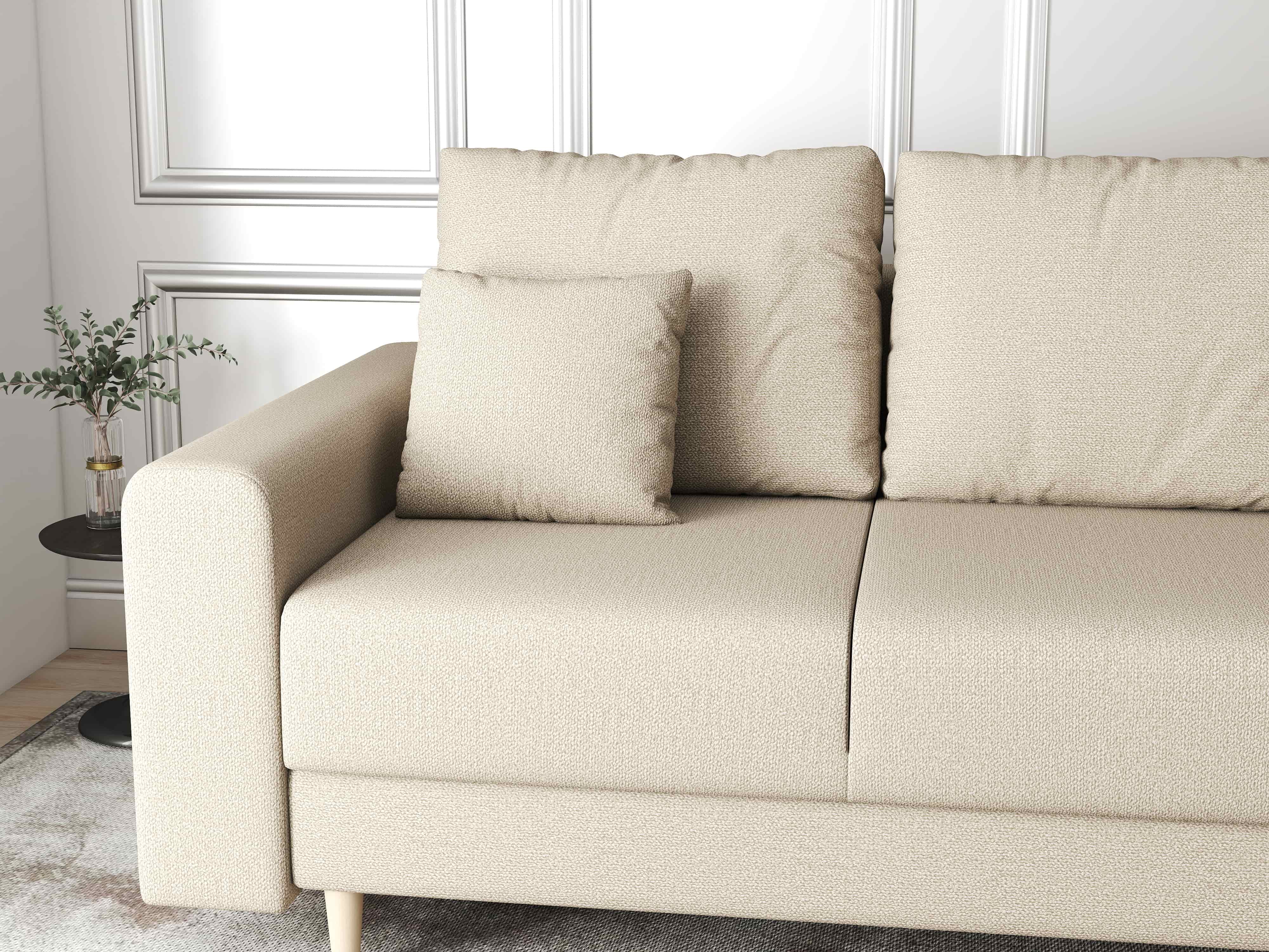 Canapea extensibilă dumonde cu ladă de depozitare si sezut confortabil din spuma HR, Kronos Enjoy Camel 210x100 cm fabrica