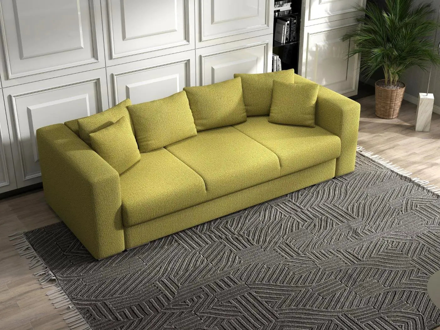 Canapea extensibilă dumonde cu ladă de depozitare si sezut confortabil din spuma HR, Gloria Petrol Green 240x100 cm Fabrica