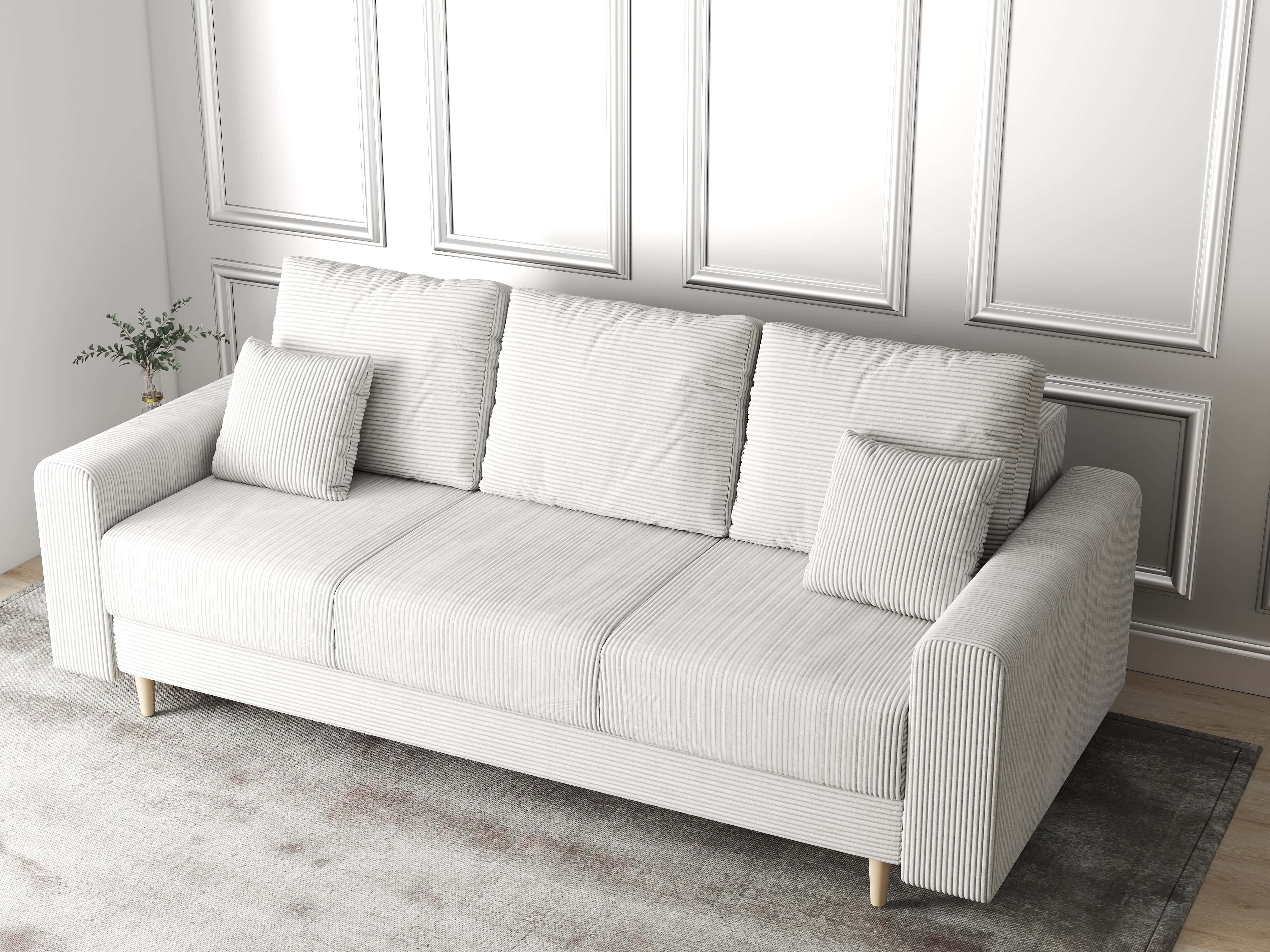 Canapea extensibilă dumonde cu ladă de depozitare si sezut confortabil din spuma HR, Kronos Zoom Gri 210x100 cm fabrica