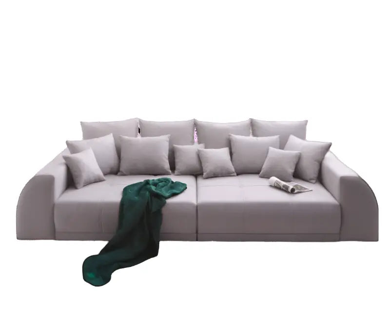 Canapea extensibilă dumonde cu 2 lăzi de depozitare si sezut confortabil din spuma HR, Verona Enjoy Grey 310x100 cm