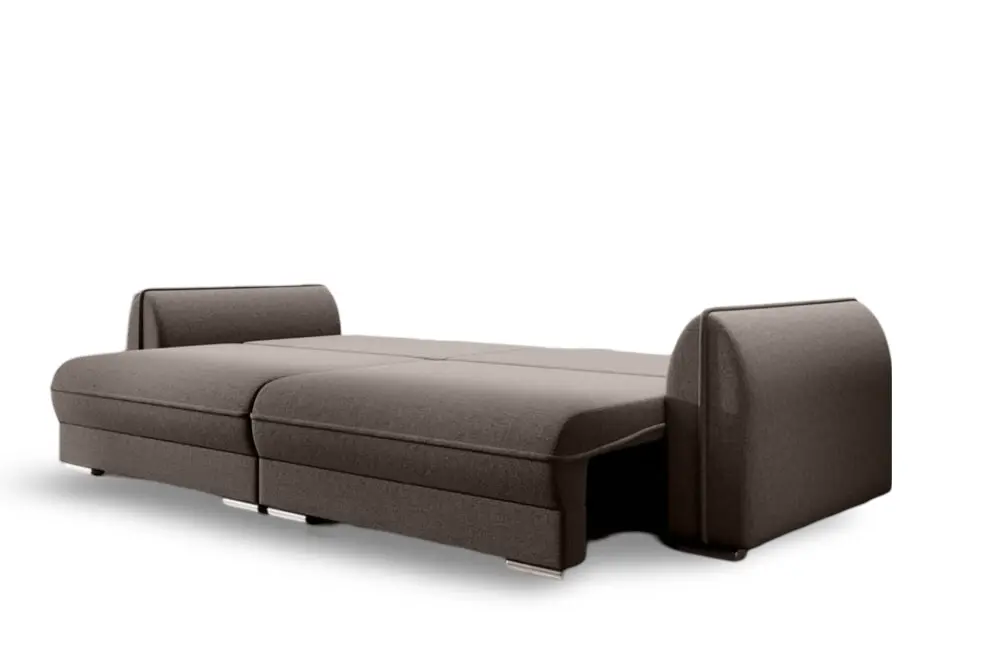 Canapea extensibilă dumonde cu ladă de depozitare si sezut confortabil din spuma HR, Denver Enjoy Kaki 300x100 cm Fabrica