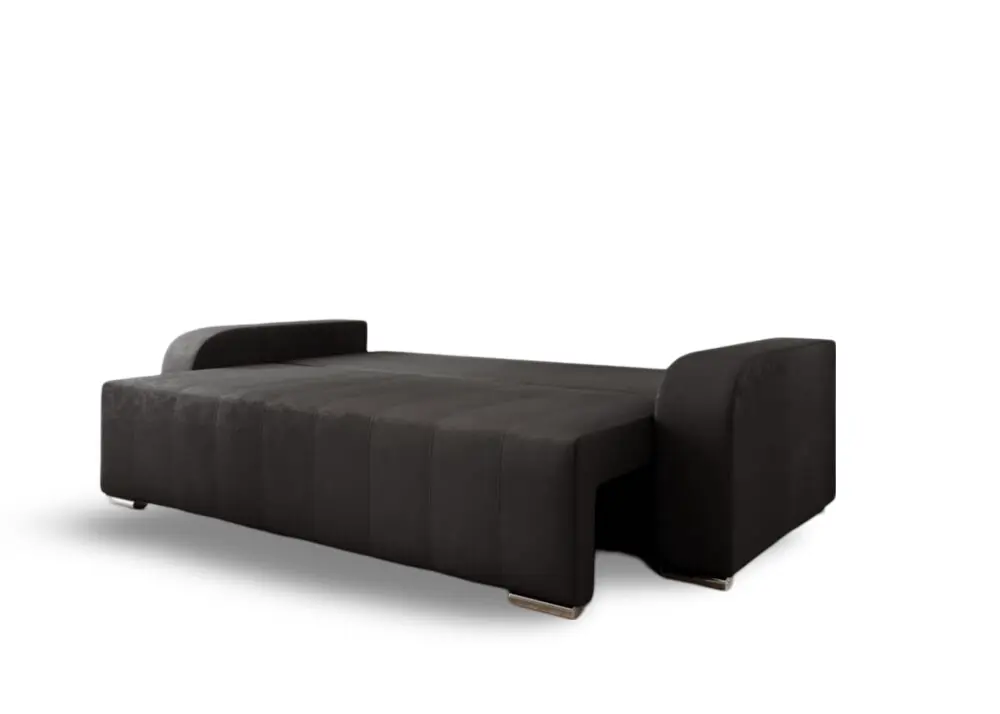 Canapea extensibilă cu ladă de depozitare si sezut confortabil din spuma HR, Sofia Enjoy Grafit 240x100 cm Fabrica