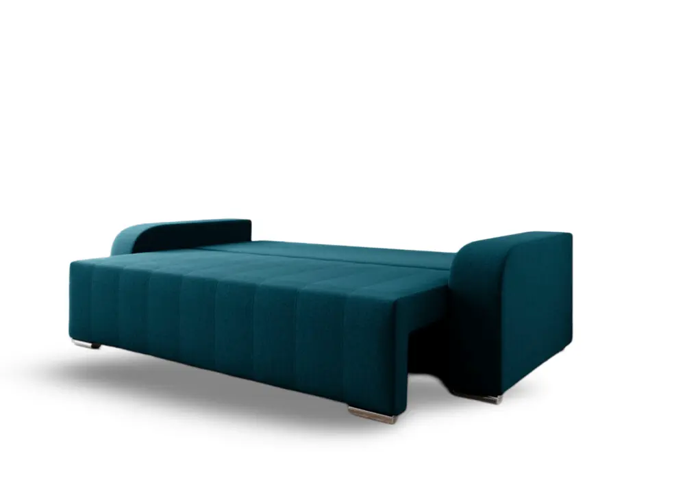 Canapea extensibilă dumonde cu ladă de depozitare si sezut confortabil din spuma HR, Sofia Enjoy Petrol 240x100 cm Fabrica